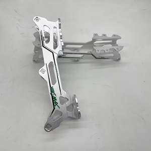 1 Par de Soportes de Marco de Aleación de Aluminio para Patines de Ruedas, Chasis de Aluminio CNC para Patines en Línea de 3 Ruedas, Ligeros - Product Image 5