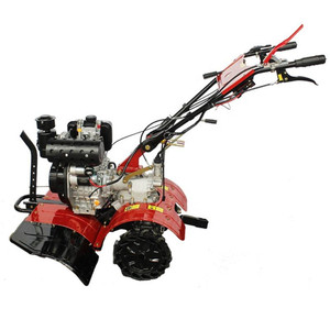 <b>Walk</b> Behind Small Tiller Cultivator <b>Machine</b> for Vegetable Field and Garden Farming - Product Image 1