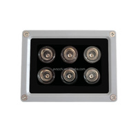Lámpara iluminadora de luz infrarroja de alta potencia 6 LED DC12V24V 50 metros 850ml iluminación IR para cámaras de seguridad CCTV IP66