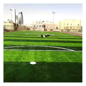 Harga Murah Rumput Sepak Bola Kustom 50Mm Rumput Sintetis Rumput Sintetis untuk Lapangan Sepak Bola