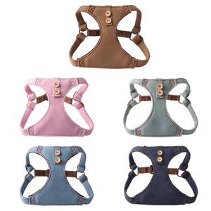 Conjunto de arnés vaquero para perros con botones Arnés personalizado para perros Correa y collar Accesorios para mascotas - Product Image 1