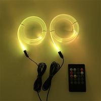 Kit d'éclairage d'ambiance LED pour l'intérieur de la voiture, bande lumineuse RGB à fibres optiques, éclairage néon, lampes décoratives automobiles