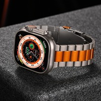 Luxuriöses Business-Smartwatch-Armband aus Titan für Herren, Atmungsaktiv, für Watch 10 Ultra 49mm/46mm/44mm/42mm