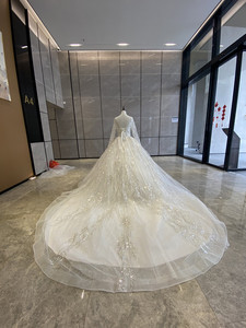 中国工場特注 高級ウェディングドレス プレミアム ウェディングドレス 豪華 カスタムメイド ウェディングドレス - Product Image 6