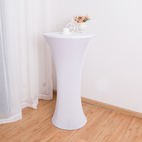 Nappe de Table Moderne en Spandex Tissé Carré en Polyester pour Banquet, 1 Pièce/Sac en PP, Couleur Unie Teintée, 1 Pièce