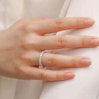 Bague d'éternité en diamant de laboratoire IGI S950, alliance de mariage, bijoux de promesse pour femme, bague de fiançailles, bijoux de mode en diamant