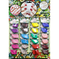 I-wu — autocollants colorés pour ongles, accessoires pour manucure, Design, Nail Art, à presser, French, 24 sachets
