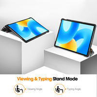 Étui pour tablette pour Huawei Matepad 11.5 2023 tablette Pc manchon de protection peinture de tension à trois volets