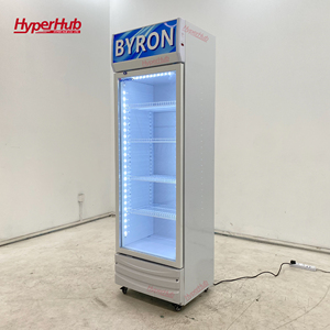 Enfriador Vertical con Marca Personalizada |   Refrigerador con Puerta de Vidrio para Cerveza y Bebidas, Suministro de Fábrica OEM, LC-380-570-52 - Product Image 1