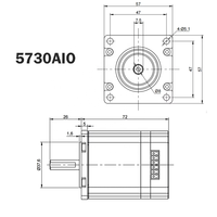 Moteur Servo DC Intégré 5730AIO 24-36V 100W CAN à Impulsions Bidirectionnelles pour Robots Industriels, Équipements d'Automatisation et Automatisation d'Usine
