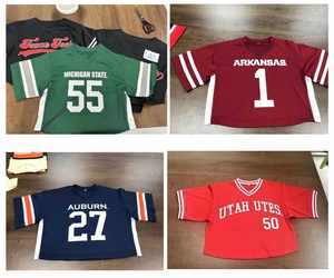 เสื้อเจอร์ซีย์ฟุตบอลทรงบ็อกซี่โอเวอร์ไซส์คอวีพิมพ์ลายเสือดาวสีชมพูแบบสั่งทำพิเศษสำหรับผู้หญิงไซส์พลัส - Product Image 5