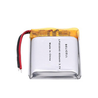 Batterie Lipo 503040 600mAh 3.7V, Cellule Li-ion en pochette 500mAh 602540, Batterie polymère lithium rechargeable 503035 752530 802035