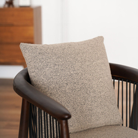 Chaises de salle à manger modernes de luxe, meubles de maison en bois de teck et cuir artificiel pour salle à manger, ensemble de salle à manger
