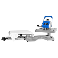 Nouvelle presse à chaud manuelle 40x50cm HP3805N avec base filettable, plateau interchangeable et panneau de commande LCD pour l'impression textile