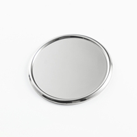 Badge de voiture miniature personnalisable de haute qualité de la marque TC, porte-plaque d'immatriculation optimal, porte-documents en métal argenté brillant