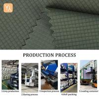Tissu tricoté en polyester de haute qualité 180 GSM pour vêtements de protection solaire, tissu léger à petits carreaux