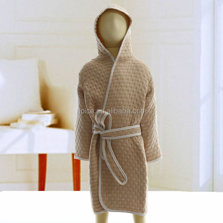 Высокое качество цветной хлопок детский халат детский домашний халат