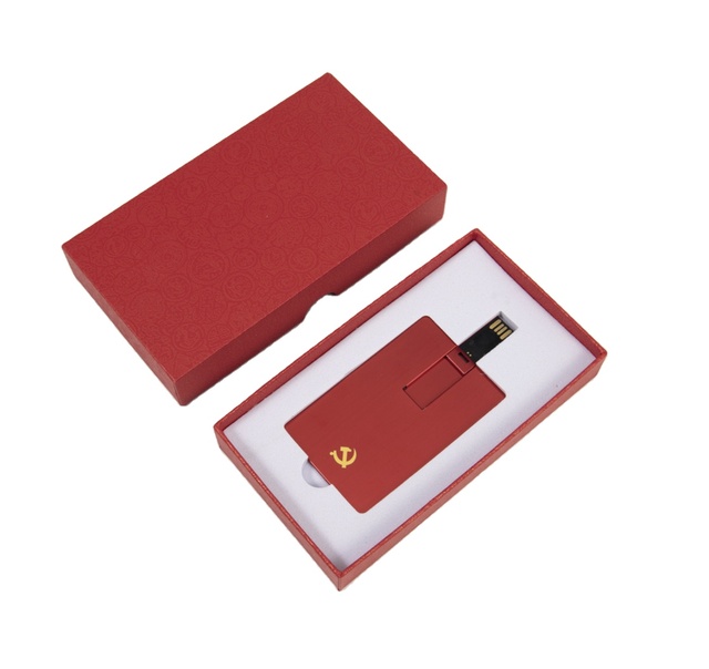 Promotional Business Credit Card with Custom Logo Printed USB Memories 8GB Card USB with Gift Box
