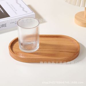 Cross-border wooden dinner <b>tray</b>, creative <b>breakfast</b> <b>tray</b>, afternoon tea <b>tray</b>, solid wood milk and bread <b>tray</b>, Japanese fruit - Product Image 3