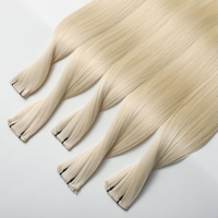 Extensions de cheveux naturels vierges 100% vietnamiens européens, double épaisseur, nouveau modèle, doux, fins, noués à la main, trame invisible Genius Weft, vente en gros