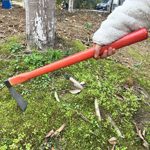 Petite houe extensible de 60 cm, outil agricole en acier à double usage, râteau de jardinage pour le désherbage et la plantation - Product Image 4
