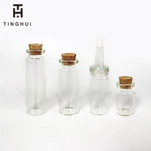 Wholesale Mini Clear <b>Glass</b> Wishing Small Drift <b>Bottle</b> Vials <b>With</b> <b>Cork</b> <b>Glass</b> Tube Corked Jars Candy <b>Bottle</b> - Product Image 5