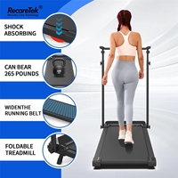 Tapis de marche électrique pliable 3 en 1 sous le bureau avec fonction de test de fréquence cardiaque pour l'exercice physique à domicile en intérieur