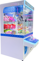 Nouveau style Mini machine à griffes à peluches, avec accepteur de billets et monnayeur, en métal et verre trempé, personnalisable, en anglais, économique