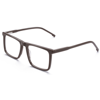 Elan Optical RD26045 Monture de lunettes rectangulaire classique de qualité supérieure, monture intégrale unisexe en acétate, lunettes optiques écologiques
