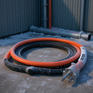 Cable calefactor de 6 pies y 120V, autorregulable, con protección contra el congelamiento para mangueras de PVC y tuberías metálicas - Product Image 2