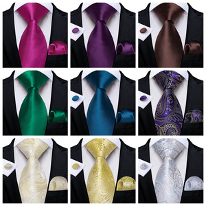 All'ingrosso su ordinazione Jacquard oro nero cravatta di seta da uomo cravatte <span class=keywords><strong>con</strong></span> <span class=keywords><strong>tasca</strong></span> quadrato solido collo cravatta - Product Image 4