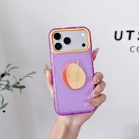 Coque de téléphone personnalisée en gros, design coloré, boutons indépendants, givrée semi-transparente, antichoc, pour iPhone 18 Pro