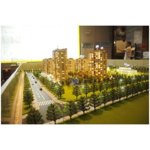 Modelo arquitectónico personalizable de alta gama para exposición de bienes raíces con espectáculo de luces - Product Image 2