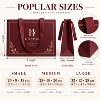 Sac en papier et boîte cadeau de luxe HONPAK, boîte pliante personnalisée avec logo imprimé pour la présentation de marques haut de gamme