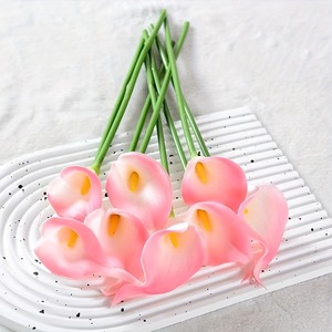 Lirios de Cala Blancos de PU de Primera Calidad, 34 cm, Tallo Único, Flores Artificiales para Decoración de Centros de Mesa en Fiestas y Ceremonias, Lirio de Cala con Tacto <span class=keywords><strong>Real</strong></span> - Product Image 3