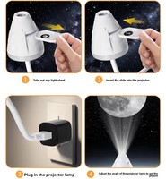 Projecteur de Noël rotatif d'usine, lumière LED d'ambiance, projection de ciel étoilé, veilleuse pour cadeau, chambre à coucher, aide au sommeil pour enfants