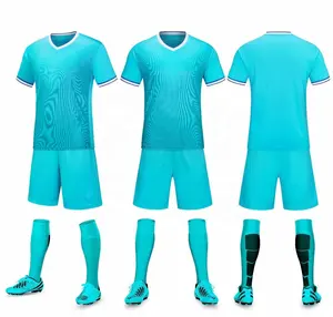 Uniforme de futebol masculino, uniforme de futebol para adultos e crianças, uniforme de futebol de verão