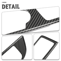 Pour Genesis G70 IK 2017-2025, véritable fibre de carbone sèche, console, levier de vitesses, bouton de transmission, garniture de couverture, accessoires intérieurs