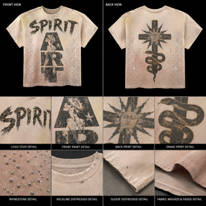 T-shirt OEM pour <span class=keywords><strong>homme</strong></span> délavé à l'acide, imprimé, avec diamants, blanc double mercerisé brillant - Product Image 3