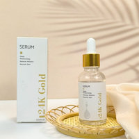 Marque privée Soins de la peau 30ML Sérum pour le visage Hydratation en profondeur Enlever la mélanine Nourrir la peau Sérum en or 24K