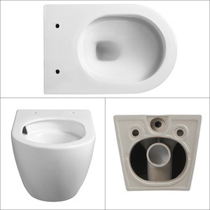 Kidoir Verkopen Ronde Grijze Kom Keramische Sanitair Wc Set Luxe Muur Opgehangen Toilet Voor Moderne Badkamer Met Verborgen Systeem