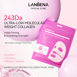 LANBENA Nouveauté Masque Visage Nourrissant au Collagène Éclaircissant Anti-Âge Soutien OEM - Product Image 2