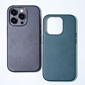 Original Nappa Classic Pure 7 colores PU Funda de <span class=keywords><strong>teléfono</strong></span> de cuero artificial para iPhone 14 16 17 Pro Max - Product Image 4