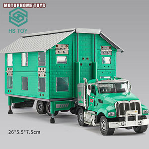 HS Double pont conteneur camion caravanes Miniature alliage moulé sous pression <span class=keywords><strong>voiture</strong></span> <span class=keywords><strong>jouet</strong></span> Escala 1:50 modèle à vendre - Product Image 5