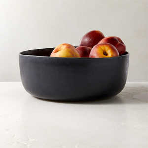 Vajilla para servir alimentos de alta calidad, cuenco de Metal recubierto negro, servidor de frutas, cuenco de forma redonda a bajo precio - Product Image 2