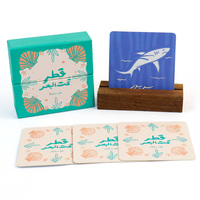 Boîte personnalisée avec couvercle et base pour jeu de cartes éducatives sur les animaux pour enfants, fabricant en gros de cartes d'apprentissage personnalisées
