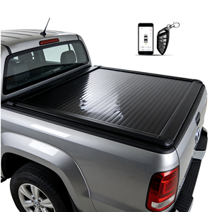 Copertura Telescopica Elettrica Automatica Retrattile in Lega di Alluminio Nera per Cassone del Pickup, Senza Necessità di Foratura, per <span class=keywords><strong>Amarok</strong></span> - Product Image 1