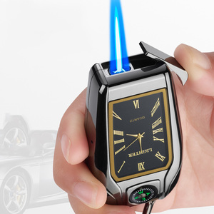 Briquet multifonctionnel avec logo personnalisé, briquet à flamme jet créatif avec boussole, dispositif de charge pour cadeau de Noël - Product Image 3