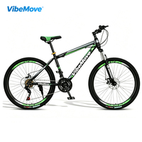 VTT de montagne de bonne qualité fabriqué en Chine, pas cher, 18-29 pouces, 21 vitesses, cadre en aluminium, avec frein à disque, pour la descente