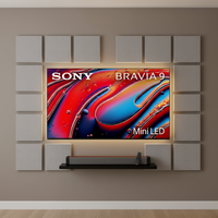 Nouvelle télévision intelligente BRAVIA 9 de 85 pouces de qualité supérieure, Mini LED QLED 4K Ultra HD, écran incurvé, caméra intégrée, Vision HDR (K-85XR90), modèle 2024